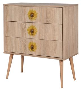 Komoda Kalune Design City Seed, įvairių spalvų, 89 cm x 80 cm x 40 cm