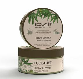 Kūno sviestas Ecolatier Organic Cannabis Lifting & Firming, 200 ml