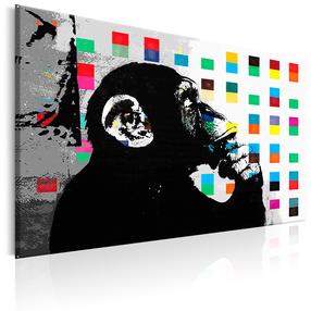 Reprodukcija Artgeist Banksy The Thinker Monkey N6344-DKPWD, 90 cm x 60 cm