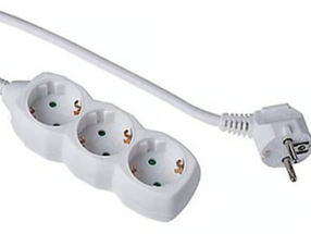 Buitinis ilgintuvas Emos P0323R, 1.5 mm², 3 m, 3 lizdų, balta sp.