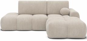Kampinė sofa - lova Vittario Modullo 01, balta sp., dešininė, 170 x 227 cm x 95 cm