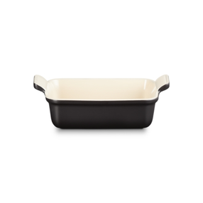 Keramiskais cepamais trauks Le Creuset Heritage Stoneware, balta krās./melna krās., 24.7 cm x 15.1 cm, 1.1 l