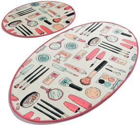 Комплект ковриков для ванны Foutastic Make Up 359CHL2236, многоцветный, 100 см x 60 см