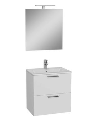 Vannas istabas mēbeļu komplekts Vitra Mia, balta krās., 39.5 cm x 60 cm x 121.5 cm