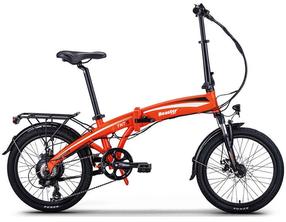 Elektrinis dviratis Beaster Scooter, 20", 250 W, 8.8 Ah, oranžinė sp.