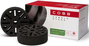 Presuotos anglies tabletės Cobb Cobblestones, kokosų riešutų kiautai, 2.4 kg, juoda sp., 6 vnt.