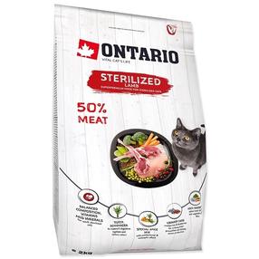 Sausas kačių maistas Ontario Sterilised, ėriena, 2 kg