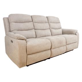 Sofa-reklaineris Home4you Mimi 14084, smėlio sp., 93 x 208 cm x 102 cm