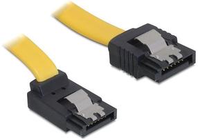 Laidas Delock SATA, SATA, 0.3 m, geltona sp.