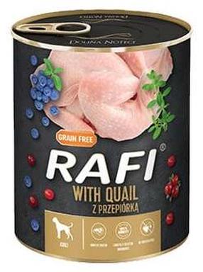 Влажный корм для собак Rafi Quail, Blueberries And Cranberries, перепел, 0.8 кг