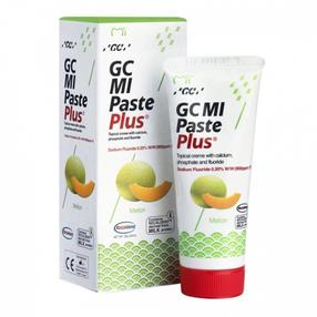 Dantų pasta, dantų kremas su fluoru GC Mi Paste Plus Recaldent, melionų skonio, 35 ml
