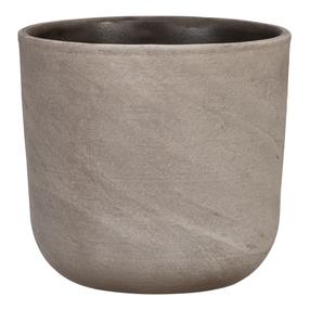 Puķu pods Scheurich 68220, keramika, Ø 14.2 cm, pelēka krās.