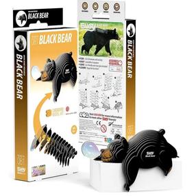 3D puzle Black Bear, 10.8 cm x 4.1 cm, 24 gab., melna krās.