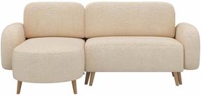 Kampinė sofa - lova Bawal Avexin 18, šviesiai smėlinė, kairinė, 150 x 230 cm x 95 cm