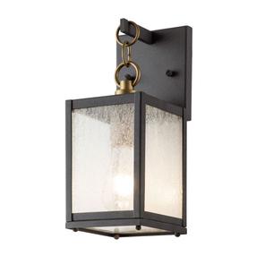 Āra sienas lampa Quintiesse Lahden, 60W, E27, IP44, pelēka krās., 12.7 cm x 31.6 cm