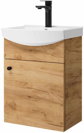 Vonios spintelė su praustuvu Riva SA44-11, gold craft oak sp., 33 cm x 45 cm x 60 cm