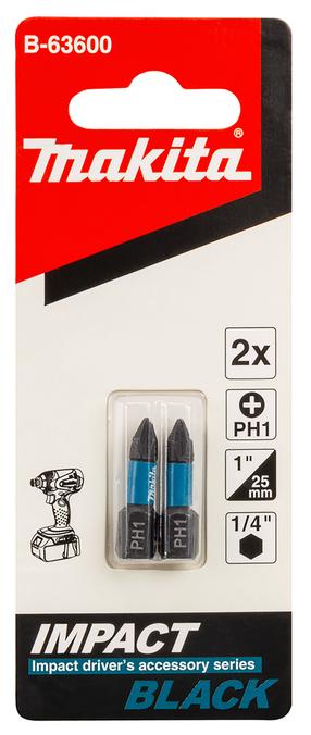 Kruvikeeraja otsikute komplekt Makita B-63600, PH1, 25 mm, 1/4"