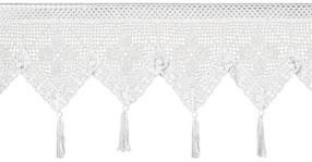 Dieninė užuolaida Martha FZY3-01, balta sp., 150 cm x 30 cm