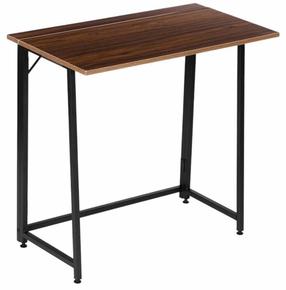 Sulankstomas rašomasis stalas ModernHome Loft Style, 80 cm x 45 cm, 76 cm, tamsiai ruda sp.