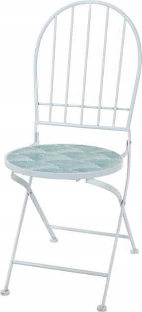 Стулья на открытом воздухе Ambiance 84464, белый цв./зеленый цв., 38 см x 38 см x 90 см