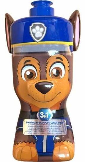 Bērnu dušas želeja un šampūns Air Val International Paw Patrol 3in1 Chase 3D, 400 ml
