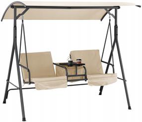 Lauko sūpynės Garden Line, smėlio sp., 180 cm x 117 cm x 162 cm