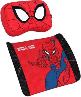 Kėdžių pagalvėlė Noblechairs Spider-Man Edition, mėlyna sp./juoda sp./raudona sp., 30 cm x 19 cm, 2 vnt.