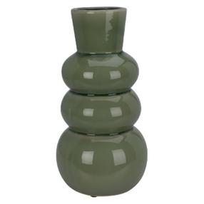 Vāze Home Styling Collection Bubble, 25 cm, zaļa krās.