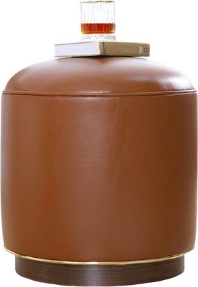 Pufas Hanah Home Milotte Camel, ruda sp., 42 cm x 42 cm x 43 cm