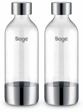 Добавки, бутылка для автомата с газировкой Sage The InFizz Fusion SCA002BSS, 0.6 л, прозрачный цв., 2 шт.