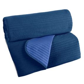 Gultas pārklājs Velvet2 NOO-03, zilimelns krās., 170 cm x 210 cm