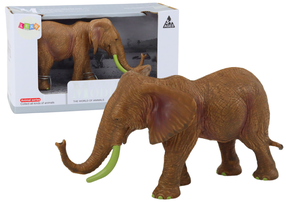 Žaislinė figūrėlė, dramblys Lean Toys Model Series African, 17 cm, ruda sp.