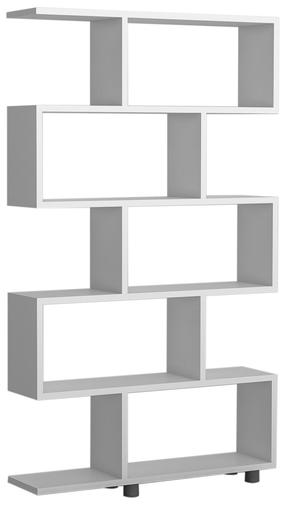 Pastatoma lentyna Kalune Design Elif 854KLN3601, balta sp., 156 cm x 20 cm x 90 cm