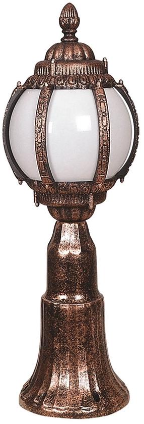 Pastatomas lauko šviestuvas Opviq BSU-68203-BKR-KOP, 60W, E27, IP65, ruda sp., 26 cm x 60 cm