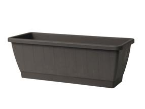 Ziedu kaste 2340AN, plastmasa, Ø 50 cm, pelēka krās.