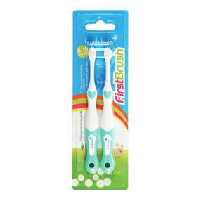 Dantų šepetėlis Brush-baby First Brush, (spalva/dizainas parenkami atsitiktine tvarka)