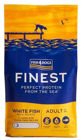 Sausas šunų maistas Fish4Dogs Finest Ocean White Fish M/L, žuvis/bulvės, 12 kg