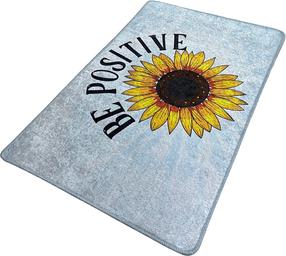 Vannas istabas paklājs Foutastic Be Positive 359CHL5120, daudzkrāsaina, 100 cm x 80 cm