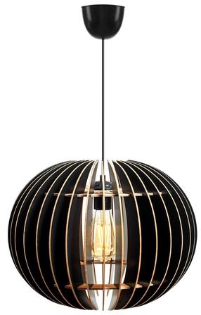 Šviestuvas kabinamas Opviq Big Sphere 140 390FLH1510, E27, 1 x 60 W, juoda sp. / juoda sp.