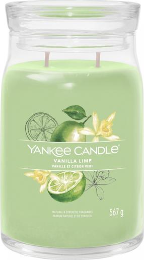 Свеча, ароматическая Yankee Candle Signature Vanilla Lime, 60 - 90 час, 567 г, зеленый цв.