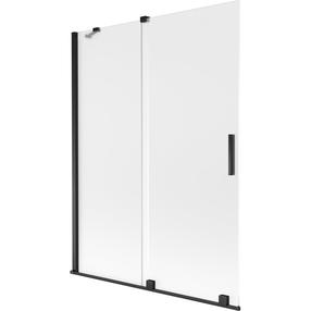 Vonios sienelė Mexen Velar, 130 cm x 150 cm, juoda sp./matinis
