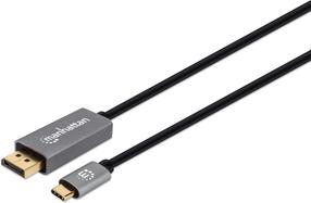 Кабель IC Intracom USB-C - DisplayPort 8K@60Hz 354844 USB-C, Displayport, 2 м, черный цв.