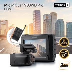 Videoregistraator Mio Mio MiVue™ 903WD PRO, 2.5K 1440P HDR, Sony STARVIS 2 sensor WIFI, GPS, Speedcam, Parking mode, Super-Cap
