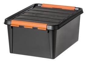 Įrankių dėžė SmartStore, 40 cm x 30 cm x 19 cm, juoda sp.