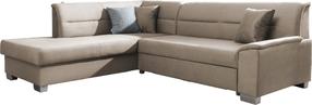 Kampinė sofa Bergen Monolith 09, šviesiai ruda sp., kairinė, 208 x 250 cm x 87 cm