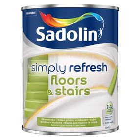 Värv, põrandale/ Sadolin Simply Refresh, poolmatt, 0.9 l, valge v.