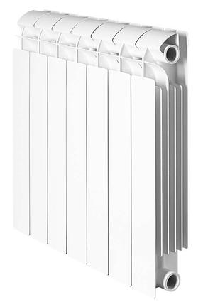 Radiatorius Global Style Plus 500/11 STP05001011, 88 cm x 57.5 cm, šoninio pajungimo, 1254 W, balta sp.