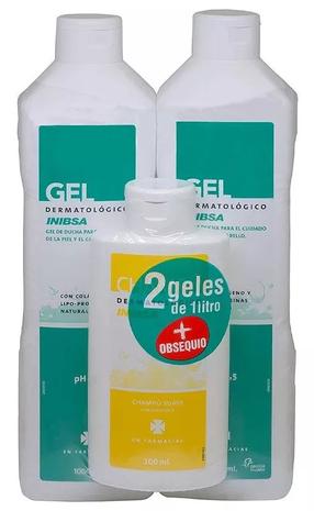 Kehahoolduskomplekt Inibsa Dermatological Gel, 3 tk