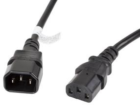Laidas Lanberg IEC C13 / IEC C14 IEC 320 C13, IEC 320 C14, 3 m, juoda sp.