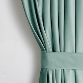 Naktinė užuolaida Restilo Velvet, mėtinė (mint) sp., 140 cm x 270 cm